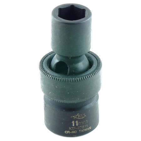 K-Tool International 3/8" Drive Impact Socket black oxide, Standard Swvel 3/8"Dr, 11mm KTI-37511
